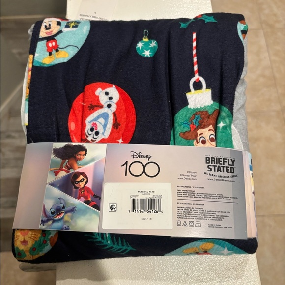 Disney 100  Pajama Set - Gray and Navy - Picture 2 of 2